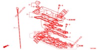CILINDERKOP AFDEKKING (DIESEL) voor Honda CIVIC TOURER DIESEL 1.6 LIFESTYLE 5 deuren 6-versnellings handgeschakelde versnellingsbak 2014