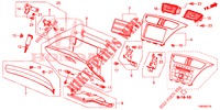 INSTRUMENTEN AFWERKING (COTE DE PASSAGER) (RH) voor Honda CIVIC TOURER DIESEL 1.6 LIFESTYLE 5 deuren 6-versnellings handgeschakelde versnellingsbak 2014