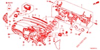 INSTRUMENTEN PANEEL BOVEN (RH) voor Honda CIVIC TOURER DIESEL 1.6 LIFESTYLE 5 deuren 6-versnellings handgeschakelde versnellingsbak 2014