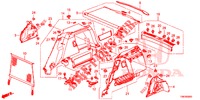 KOFFERBAK ZIJ BEKLEDING  voor Honda CIVIC TOURER DIESEL 1.6 LIFESTYLE 5 deuren 6-versnellings handgeschakelde versnellingsbak 2014