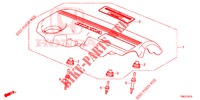 MOTOR AFDEKKING (DIESEL) voor Honda CIVIC TOURER DIESEL 1.6 LIFESTYLE 5 deuren 6-versnellings handgeschakelde versnellingsbak 2014