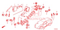 PARKEERSENSOR  voor Honda CIVIC TOURER DIESEL 1.6 LIFESTYLE 5 deuren 6-versnellings handgeschakelde versnellingsbak 2014