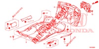 VLOERMAT/ISOLATOR  voor Honda CIVIC TOURER DIESEL 1.6 LIFESTYLE 5 deuren 6-versnellings handgeschakelde versnellingsbak 2014