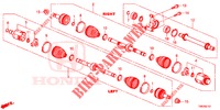 VOOR AANDRIJFAS/HALVE AS (DIESEL) (1.6L) voor Honda CIVIC TOURER DIESEL 1.6 LIFESTYLE 5 deuren 6-versnellings handgeschakelde versnellingsbak 2014