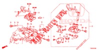 WISSELHENDEL (DIESEL) voor Honda CIVIC TOURER DIESEL 1.6 LIFESTYLE 5 deuren 6-versnellings handgeschakelde versnellingsbak 2014