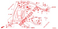 AIRCONDITIONER (FLEXIBLES/TUYAUX) (DIESEL) (RH) voor Honda CIVIC TOURER DIESEL 1.6 SE 5 deuren 6-versnellings handgeschakelde versnellingsbak 2014