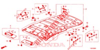 DAK VOERING  voor Honda CIVIC TOURER DIESEL 1.6 SE 5 deuren 6-versnellings handgeschakelde versnellingsbak 2014