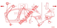 DOORVOERTULLE (LATERAL) voor Honda CIVIC TOURER DIESEL 1.6 SE 5 deuren 6-versnellings handgeschakelde versnellingsbak 2014