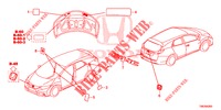 EMBLEMEN/WAARSCHUWINGSLABELS  voor Honda CIVIC TOURER DIESEL 1.6 SE 5 deuren 6-versnellings handgeschakelde versnellingsbak 2014