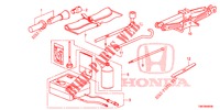 GEREEDSCHAP/KRIK  voor Honda CIVIC TOURER DIESEL 1.6 SE 5 deuren 6-versnellings handgeschakelde versnellingsbak 2014