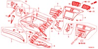 INSTRUMENTEN AFWERKING (COTE DE PASSAGER) (RH) voor Honda CIVIC TOURER DIESEL 1.6 SE 5 deuren 6-versnellings handgeschakelde versnellingsbak 2014
