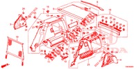 KOFFERBAK ZIJ BEKLEDING  voor Honda CIVIC TOURER DIESEL 1.6 SE 5 deuren 6-versnellings handgeschakelde versnellingsbak 2014