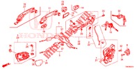 VOOR PORTIER SLOTEN/BUITEN HENDEL  voor Honda CIVIC TOURER DIESEL 1.6 SE 5 deuren 6-versnellings handgeschakelde versnellingsbak 2014