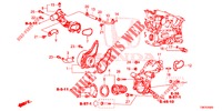 WATERPOMP/THERMOSTAAT (DIESEL) voor Honda CIVIC TOURER DIESEL 1.6 SE 5 deuren 6-versnellings handgeschakelde versnellingsbak 2014
