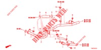 WATERSLANG/VERWARMING KANAAL (DIESEL) voor Honda CIVIC TOURER DIESEL 1.6 SE 5 deuren 6-versnellings handgeschakelde versnellingsbak 2014