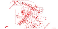 ACHTERKLEP VOERING/ ACHTER PANEEL VOERING(2DE)  voor Honda CIVIC TOURER DIESEL 1.6 ES 5 deuren 6-versnellings handgeschakelde versnellingsbak 2015