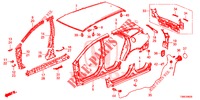 BUITEN PANELEN/ACHTER PANEEL  voor Honda CIVIC TOURER DIESEL 1.6 ES 5 deuren 6-versnellings handgeschakelde versnellingsbak 2015