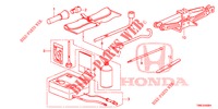 GEREEDSCHAP/KRIK  voor Honda CIVIC TOURER DIESEL 1.6 ES 5 deuren 6-versnellings handgeschakelde versnellingsbak 2015