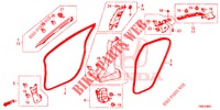 PILAAR AFWERKING (RH) voor Honda CIVIC TOURER DIESEL 1.6 ES 5 deuren 6-versnellings handgeschakelde versnellingsbak 2015