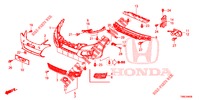 VOOR BUMPER  voor Honda CIVIC TOURER DIESEL 1.6 ES 5 deuren 6-versnellings handgeschakelde versnellingsbak 2015