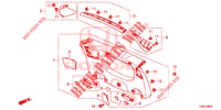 ACHTERKLEP VOERING/ ACHTER PANEEL VOERING(2DE)  voor Honda CIVIC TOURER DIESEL 1.6 EX 5 deuren 6-versnellings handgeschakelde versnellingsbak 2015