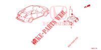 ANTENNE GPS / CAMERA ACHTERUITZICHT voor Honda CIVIC TOURER DIESEL 1.6 EX 5 deuren 6-versnellings handgeschakelde versnellingsbak 2015