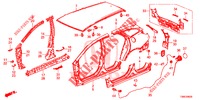 BUITEN PANELEN/ACHTER PANEEL  voor Honda CIVIC TOURER DIESEL 1.6 EX 5 deuren 6-versnellings handgeschakelde versnellingsbak 2015
