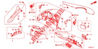 INSTRUMENTEN AFWERKING (COTE DE CONDUCTEUR) (RH) voor Honda CIVIC TOURER DIESEL 1.6 EX 5 deuren 6-versnellings handgeschakelde versnellingsbak 2015