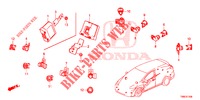 PARKEERSENSOR  voor Honda CIVIC TOURER DIESEL 1.6 EX 5 deuren 6-versnellings handgeschakelde versnellingsbak 2015