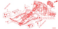 VLOERMAT/ISOLATOR  voor Honda CIVIC TOURER DIESEL 1.6 EX 5 deuren 6-versnellings handgeschakelde versnellingsbak 2015