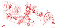 VOOR REM  voor Honda CIVIC TOURER DIESEL 1.6 EX 5 deuren 6-versnellings handgeschakelde versnellingsbak 2015