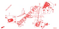 ACHTER PORTIER SLOTEN/BUITEN HENDEL  voor Honda CIVIC TOURER DIESEL 1.6 EXGT 5 deuren 6-versnellings handgeschakelde versnellingsbak 2015