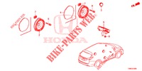 ANTENNE/LUIDSPREKER  voor Honda CIVIC TOURER DIESEL 1.6 EXGT 5 deuren 6-versnellings handgeschakelde versnellingsbak 2015