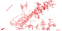 BEDIENINGSEENNEID (COMPARTIMENT MOTEUR) (1) (DIESEL) voor Honda CIVIC TOURER DIESEL 1.6 EXGT 5 deuren 6-versnellings handgeschakelde versnellingsbak 2015