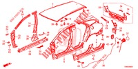 BUITEN PANELEN/ACHTER PANEEL  voor Honda CIVIC TOURER DIESEL 1.6 EXGT 5 deuren 6-versnellings handgeschakelde versnellingsbak 2015