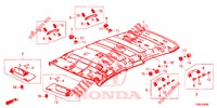 DAK VOERING  voor Honda CIVIC TOURER DIESEL 1.6 EXGT 5 deuren 6-versnellings handgeschakelde versnellingsbak 2015