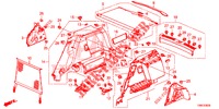KOFFERBAK ZIJ BEKLEDING  voor Honda CIVIC TOURER DIESEL 1.6 EXGT 5 deuren 6-versnellings handgeschakelde versnellingsbak 2015