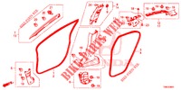 PILAAR AFWERKING (RH) voor Honda CIVIC TOURER DIESEL 1.6 EXGT 5 deuren 6-versnellings handgeschakelde versnellingsbak 2015