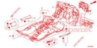 VLOERMAT/ISOLATOR  voor Honda CIVIC TOURER DIESEL 1.6 EXGT 5 deuren 6-versnellings handgeschakelde versnellingsbak 2015