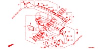 ACHTERKLEP VOERING/ ACHTER PANEEL VOERING(2DE)  voor Honda CIVIC TOURER DIESEL 1.6 SE 5 deuren 6-versnellings handgeschakelde versnellingsbak 2015