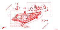 KOPLAMP  voor Honda CIVIC TOURER DIESEL 1.6 SE 5 deuren 6-versnellings handgeschakelde versnellingsbak 2015