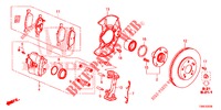 VOOR REM  voor Honda CIVIC TOURER DIESEL 1.6 SE 5 deuren 6-versnellings handgeschakelde versnellingsbak 2015