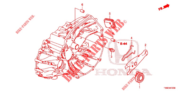 KOPPELING TERUGKEER (DIESEL) voor Honda CIVIC TOURER DIESEL 1.6 SE 5 deuren 6-versnellings handgeschakelde versnellingsbak 2015