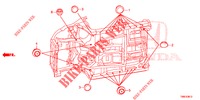 DOORVOERTULLE (INFERIEUR) voor Honda CIVIC TOURER DIESEL 1.6 ES 5 deuren 6-versnellings handgeschakelde versnellingsbak 2016