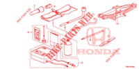 GEREEDSCHAP/KRIK  voor Honda CIVIC TOURER DIESEL 1.6 ES 5 deuren 6-versnellings handgeschakelde versnellingsbak 2016