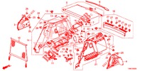 KOFFERBAK ZIJ BEKLEDING  voor Honda CIVIC TOURER DIESEL 1.6 ES 5 deuren 6-versnellings handgeschakelde versnellingsbak 2016