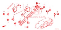 PARKEERSENSOR  voor Honda CIVIC TOURER DIESEL 1.6 ES 5 deuren 6-versnellings handgeschakelde versnellingsbak 2016