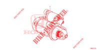 STARTMOTOR (DIESEL) (DENSO) voor Honda CIVIC TOURER DIESEL 1.6 ES 5 deuren 6-versnellings handgeschakelde versnellingsbak 2016