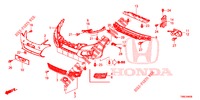 VOOR BUMPER  voor Honda CIVIC TOURER DIESEL 1.6 ES 5 deuren 6-versnellings handgeschakelde versnellingsbak 2016