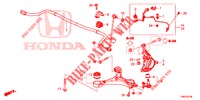 VOOR KNOKKEL  voor Honda CIVIC TOURER DIESEL 1.6 ES 5 deuren 6-versnellings handgeschakelde versnellingsbak 2016